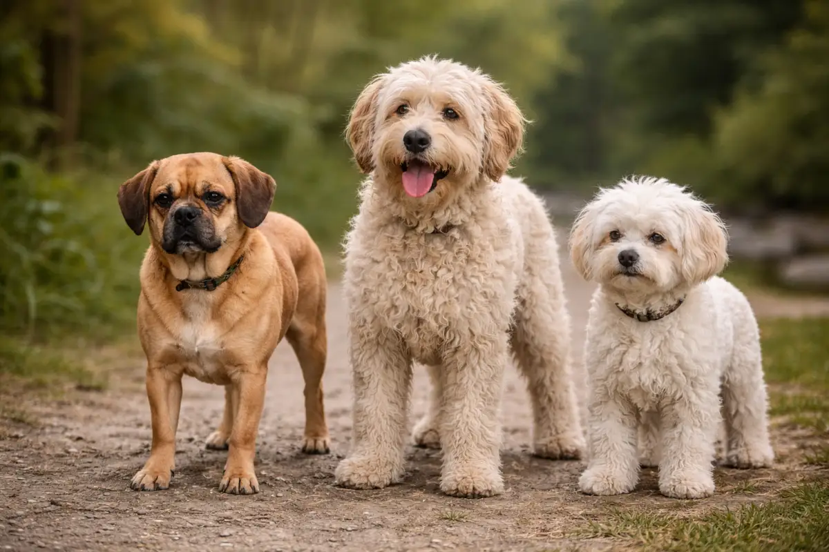 Designerhunde: Puggle, Labradoodle & Maltipoo
