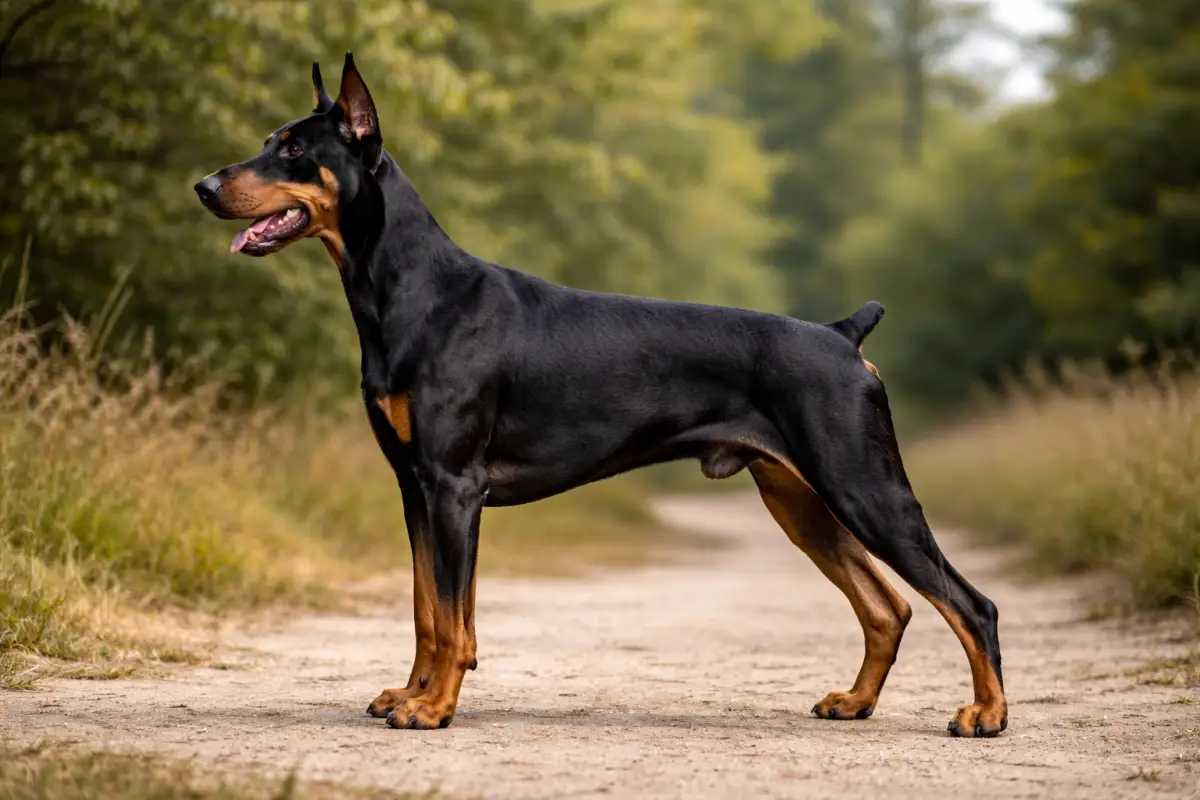 Dobermann kupiert (Ohren & Rute)