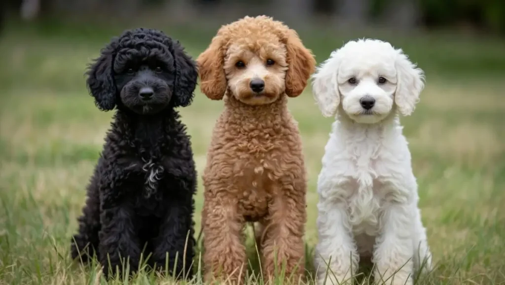 Zwergpudel (Schwarz, Apricot & Weiß) Zwergpudel (Schwarz, Apricot & Weiß)